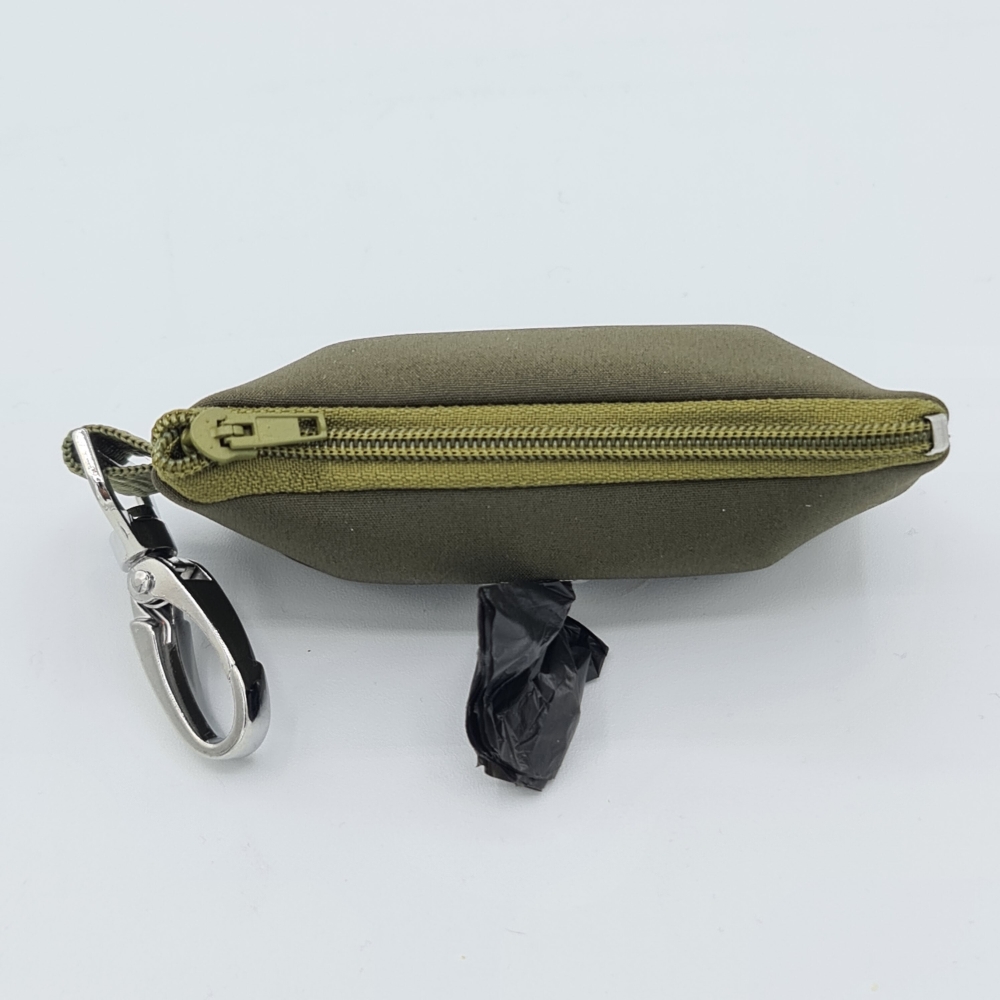 Kotbeutelspender Khaki-Grün